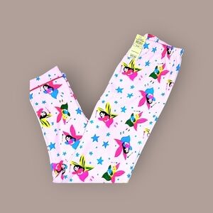 NWT Women's Leveret Pink Fleece Princess Fairytale Pajama Pants Small